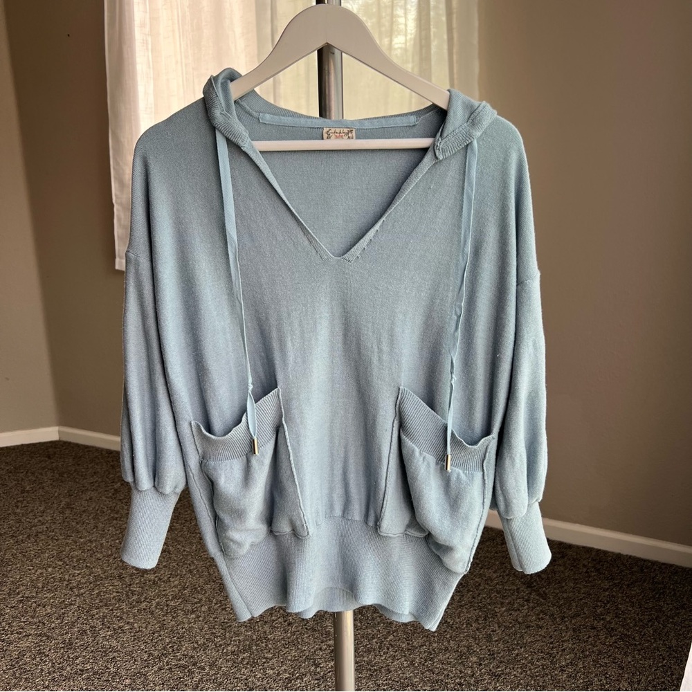 Free People Snuggle Season Pullover Hoodie Sweater - Picture 3 of 10